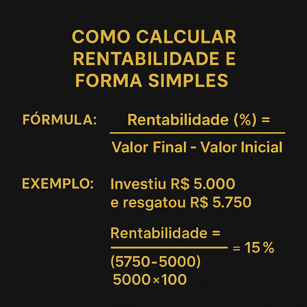 Como Calcular Rentabilidade Simplesmente